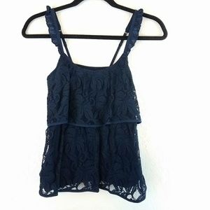 Hollister crochet/lace gorgeous  top